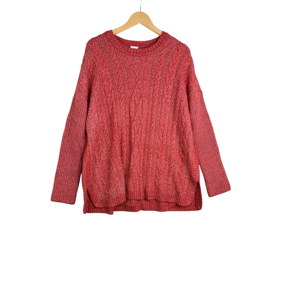 Cabi Playoff Pullover Knit Crewneck Sweater size‎ Medium Red Style#4280